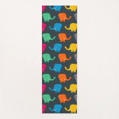 bunte Elefanten Yogamatte (Vorderseite)