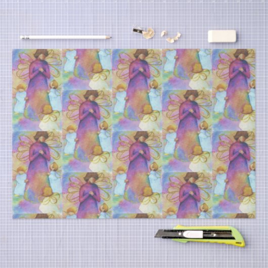 Bunte Engel Seidenpapier (Handwerk)