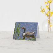 Bunte Ente Notecard Karte (Gelbe Blume)