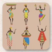 Bunte ethnische Mode der afrikanischen Stammes- Untersetzer (Vorderseite)