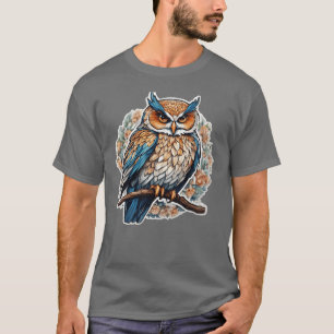 Bunte Eule Eule Tier Freund T-Shirt