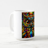 Bunte Eule Kaffeetasse (Vorderseite Links)