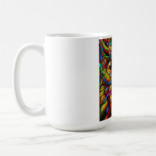 Bunte Eule Kaffeetasse