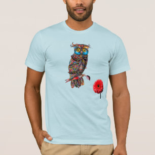 Bunte Eule – Konzept für einen lebendigen Waldgeis T-Shirt