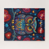 Bunte Eule Puzzle (Horizontal)
