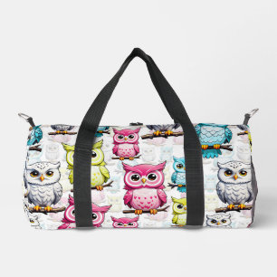 Bunte Eulen-Vogel-Design Duffle Bag