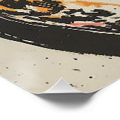 Bunte Eulen-Wasserfarbe Poster (Ecke)