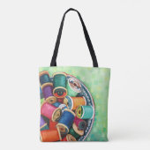 "Bunte Faden-" kundenspezifische Taschen-Tasche Tasche (Rückseite)