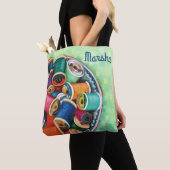 "Bunte Faden-" kundenspezifische Taschen-Tasche Tasche (Von Nahem)