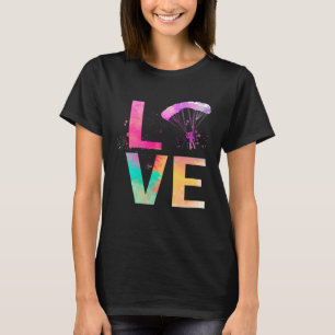 Bunte Fallschirmspringende Mutter Skydiving T-Shirt