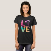 Bunte Fallschirmspringende Mutter Skydiving T-Shirt (Vorne ganz)