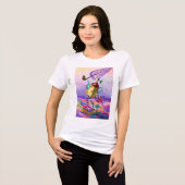 Bunte Fantasie Tri-Blend Shirt (Vorderseite voll)