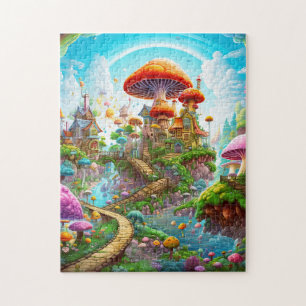 Bunte Fantasy Magie Surreal Land Puzzle