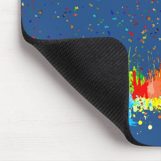 BUNTE FARBE MOUSEPAD (Ecke)