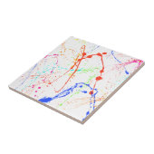 Bunte Farbe Splats Fliese (Seite)