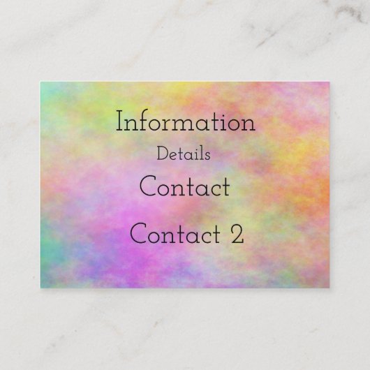 bunte Farben-Spritzer-Geschäftskarte Visitenkarte (Rückseite)