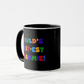 Bunte Farben Weltbeste Oma Geschenke Tasse (Vorderseite Links)