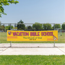 Bunte Ferienbibelschule Kirchenbanner