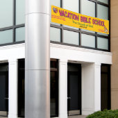 Bunte Ferienbibelschule-Kirchenbanner Banner (Äußeres Gebäude)