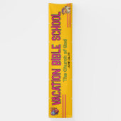 Bunte Ferienbibelschule-Kirchenbanner Banner (Vertikal)