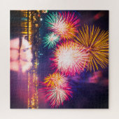Bunte Feuerwerke Puzzle (Horizontal)