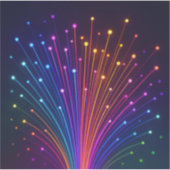 Bunte Fiberoptik Aufkleber (Vorderseite)