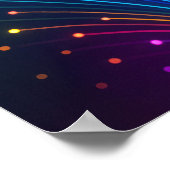 Bunte Fiberoptik Poster (Ecke)