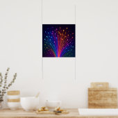 Bunte Fiberoptik Poster (Küche)