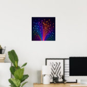 Bunte Fiberoptik Poster (Heimbüro)