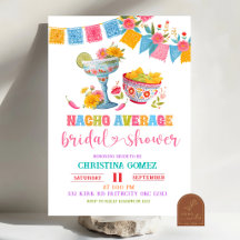 Bunte Fiesta-Nacho-Durchschnittliche Hochzeitsdusc