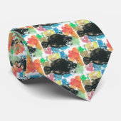 Bunte Fisch-Krawatte Krawatte (Gerollt)