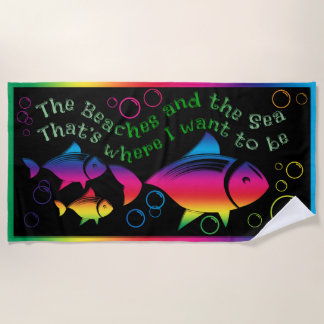 Bunte Fisch-Strandtuch Strandtuch