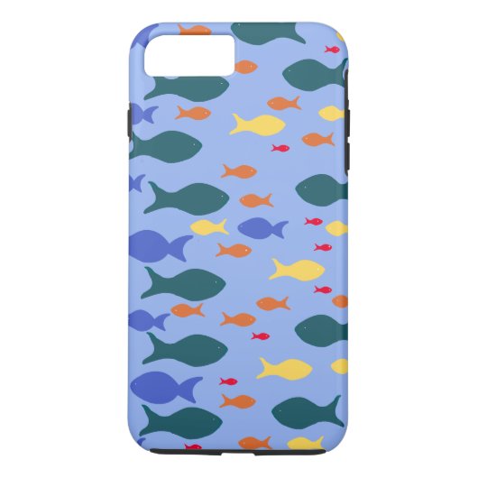 Bunte Fische Apple iPhone 7 Plus, Robust Case-Mate iPhone Hülle (Rückseite)