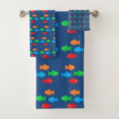 Bunte Fische Badhandtuch Set (Insitu)