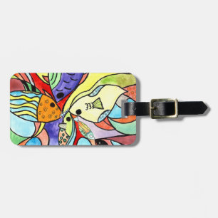 Bunte Fische Gepäckanhänger