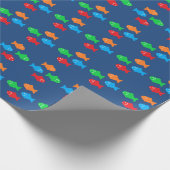 Bunte Fische Geschenkpapier (Ecke)