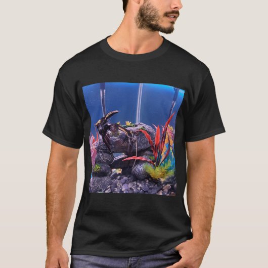 Bunte Fische im Aquarium T-Shirt (Vorderseite)