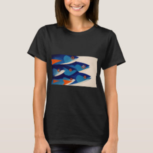 Bunte Fische schwimmen in einer Gruppe T-Shirt