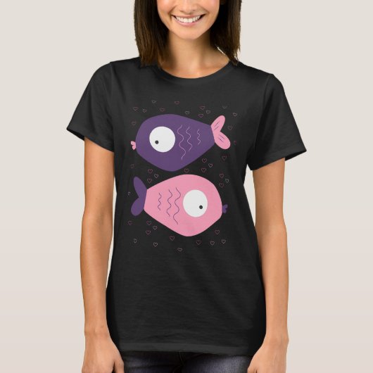 Bunte Fische T-Shirt (Vorderseite)
