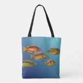 Bunte Fische Tasche (Rückseite)