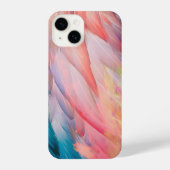 Bunte Flamingo Feathers iPhone Hülle (Rückseite)