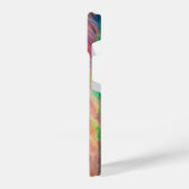 Bunte Flamingo Feathers iPhone Hülle (Linke Seite)