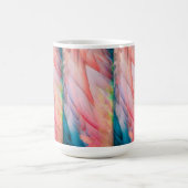 Bunte Flamingo Feathers Kaffeetasse (Mittel)