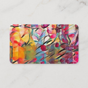 Bunte Flaschen Visitenkarte