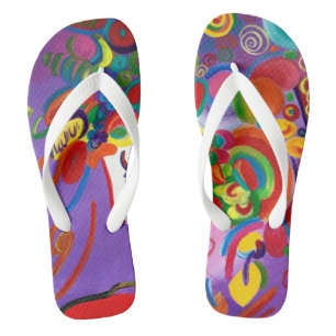 Bunte Flip Flops Badesandalen