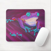 Bunte flippige FroschMausunterlage Mousepad (Mit Mouse)