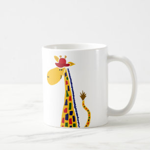 Bunte flippige Giraffen-Kunst Kaffeetasse