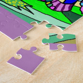Bunte Flocloristic abstrakte Elefant-Malerei Puzzle (Seite)