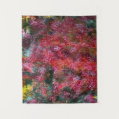 Bunte Florale Abstrakte Malerei Wandteppich (Vorderseite)
