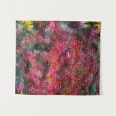 Bunte Florale Abstrakte Malerei Wandteppich (Vorderseite (Horizontal))